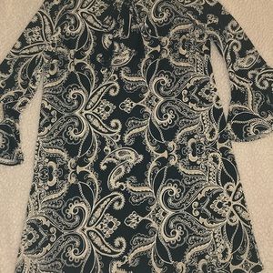 Black and brown bell sleeve dress size large